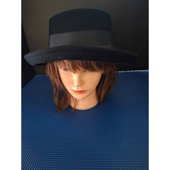 Betmar Street Smart Black Wool Felt Bowler Hat Size M - Picture 7 of 7